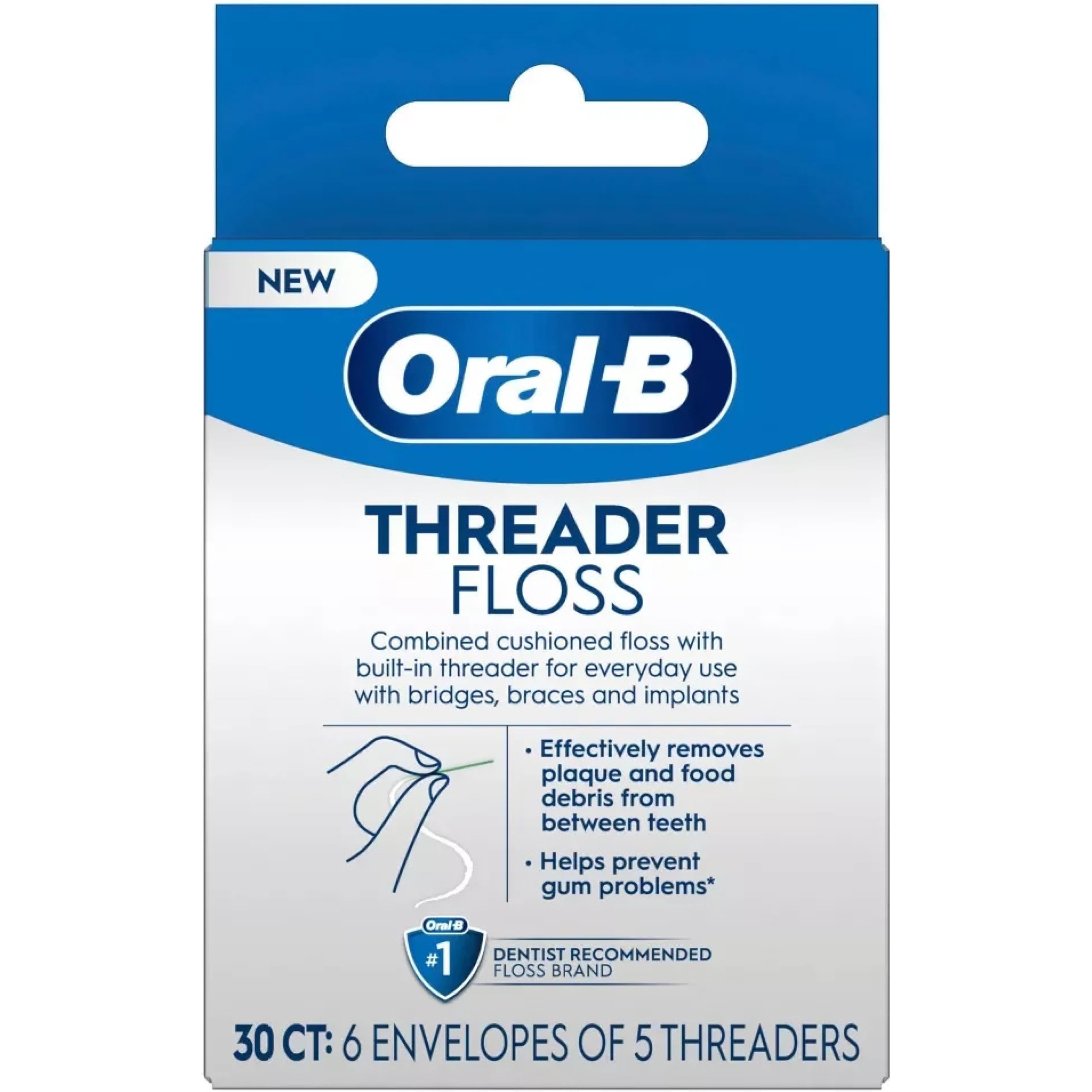 Oral-B Threader Floss for Braces and Implants

