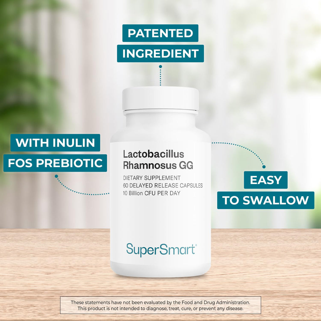 Supersmart Lactobacillus Rhamnosus GG Probiotic with Inulin

