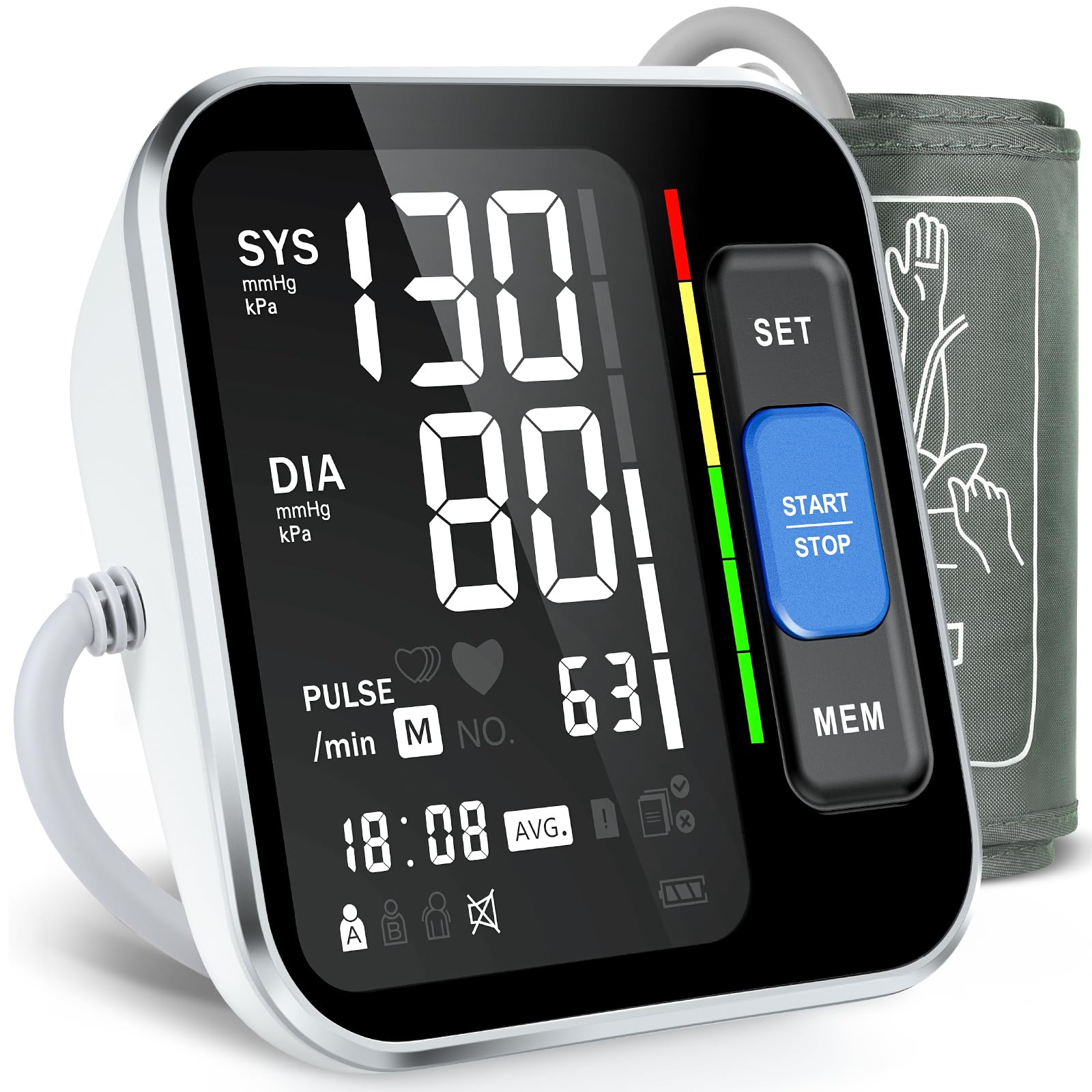 Blood Pressure Monitor for Home Use AI BP HR

