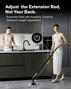 HOTO Flexi Cordless Spin Scrubber with Interchangeable Heads

