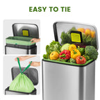 Compostable Drawstring Kitchen Waste Bags - SUPERBIO

