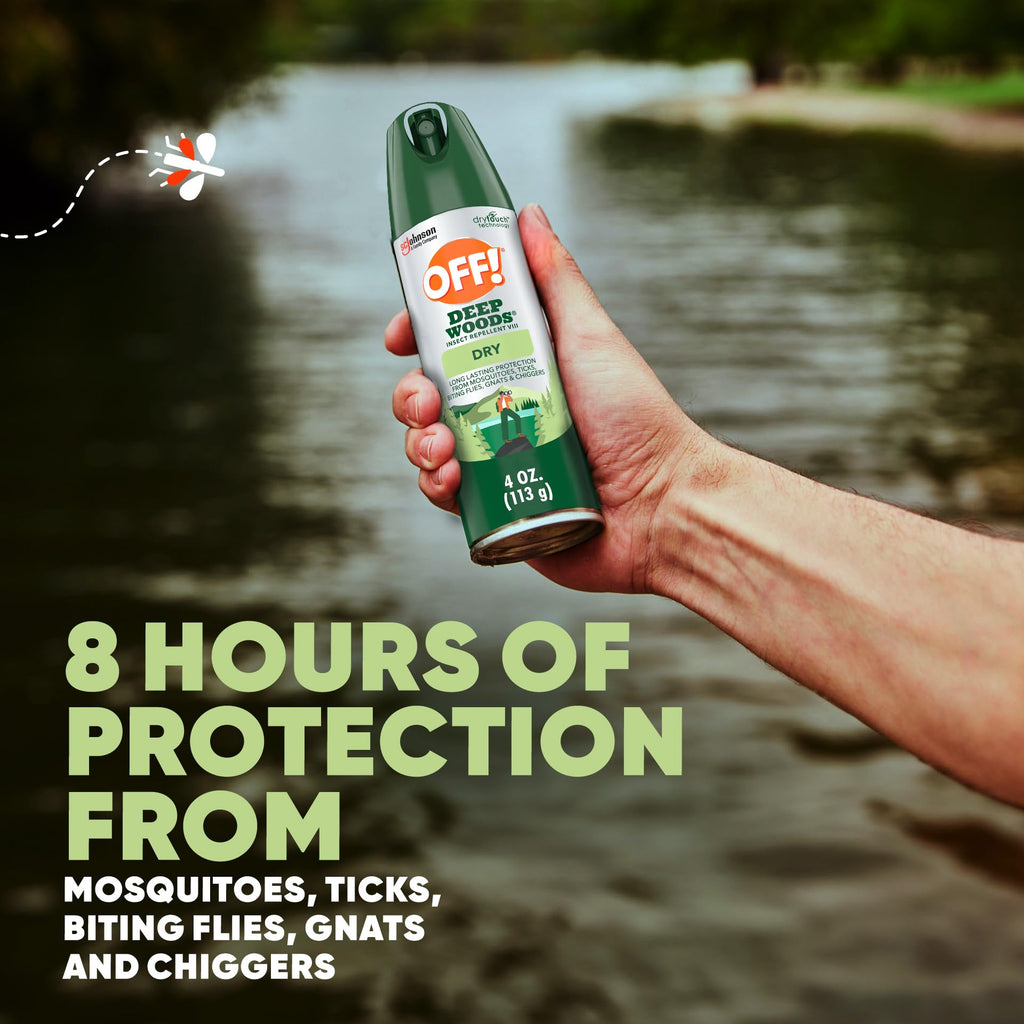 OFF! Deep Woods Insect Repellent Aerosol Dry Non-Greasy

