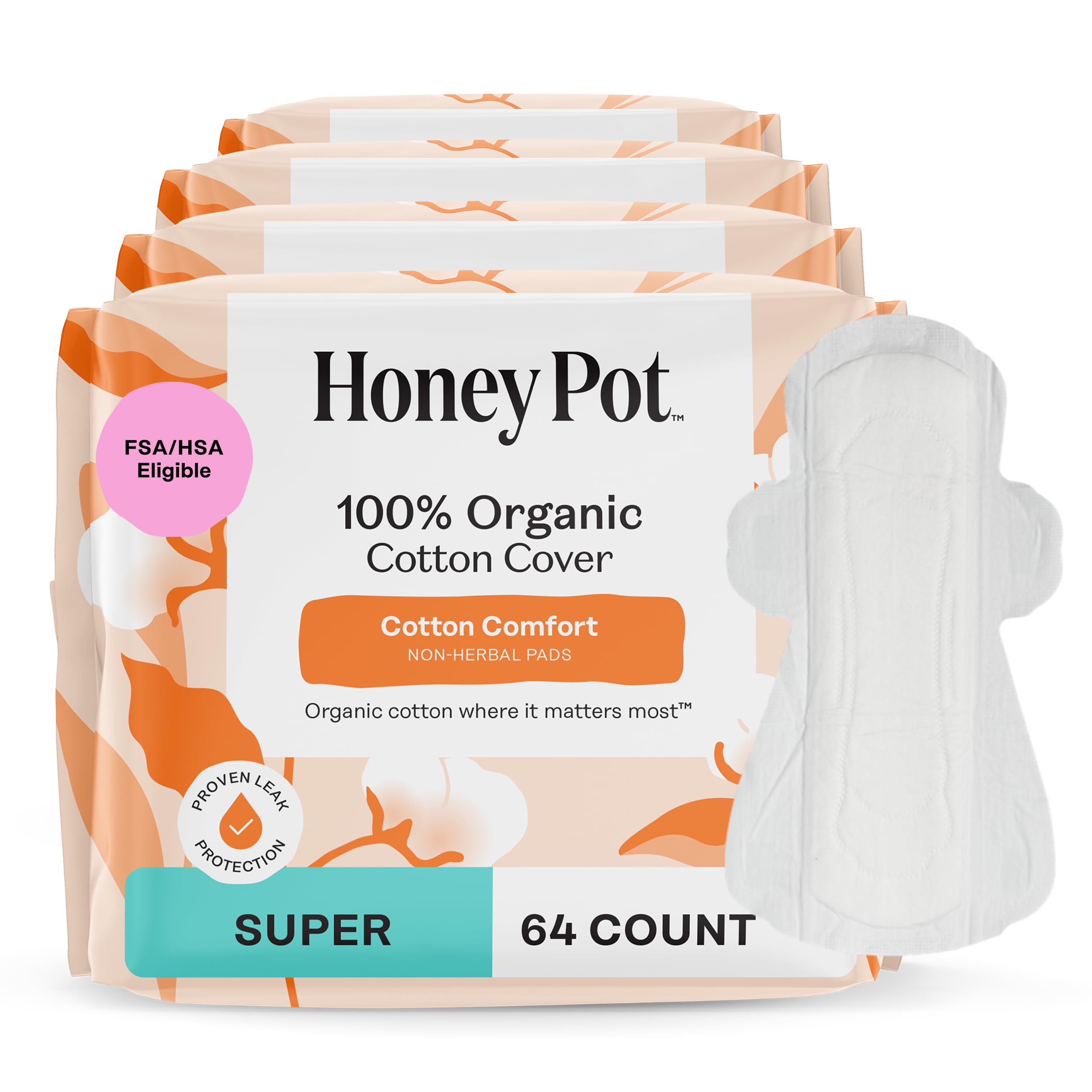 Sanitary Pads with Wings by The Honey Pot Company