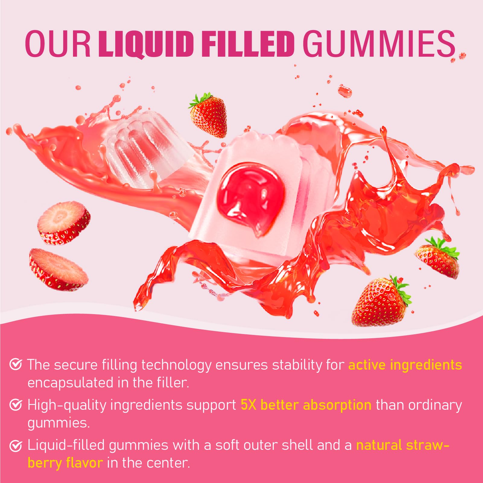 Calcium Citrate Gummies 1200 mg for Adults - Vegan

