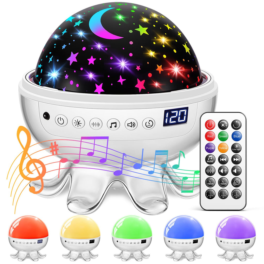 Baby Sleep Sound Machine with Night Light Star Projector

