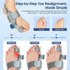Bunion Corrector Adjustable Knob Silicone Pad

