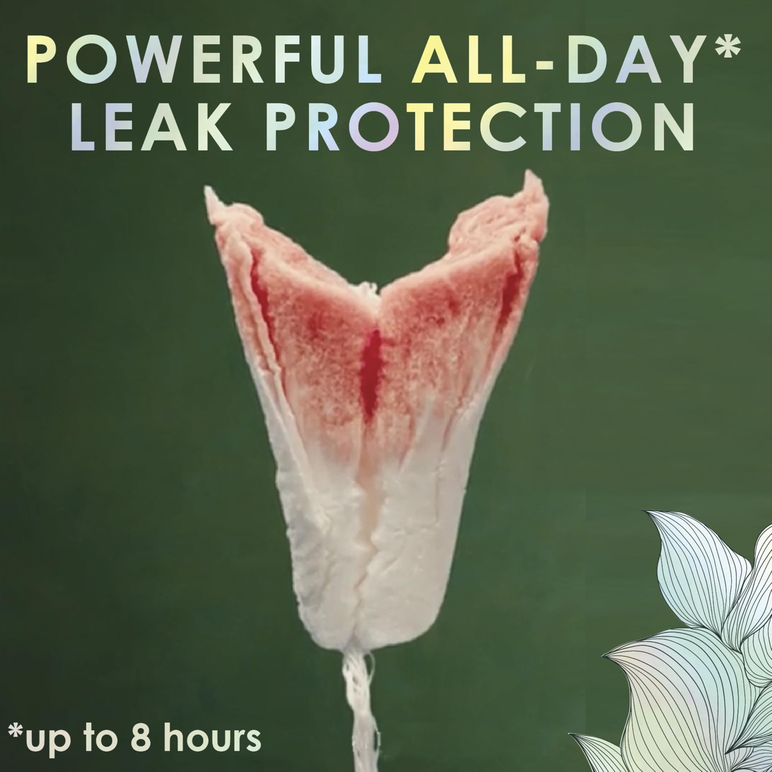 L. Tampons with Organic Cotton Core – BPA-Free Applicator

