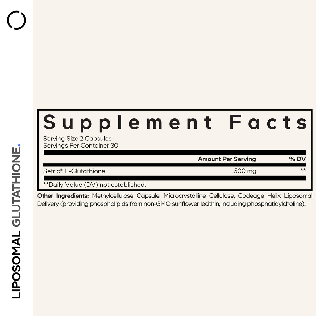 Codeage Liposomal Glutathione with Setria L-Glutathione

