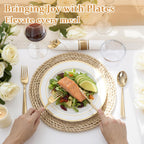 WDF Disposable Dinnerware Set – Premium Plastic Partyware

