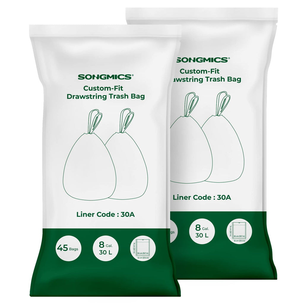 SONGMICS Trash Bags Drawstring Pre-Separated | Kitchen

