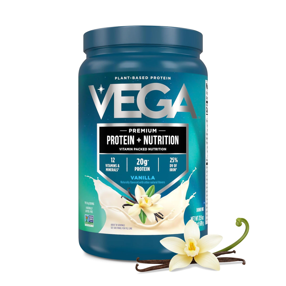 Vega Essential Protein Powder Plant-Based 25g per Serving