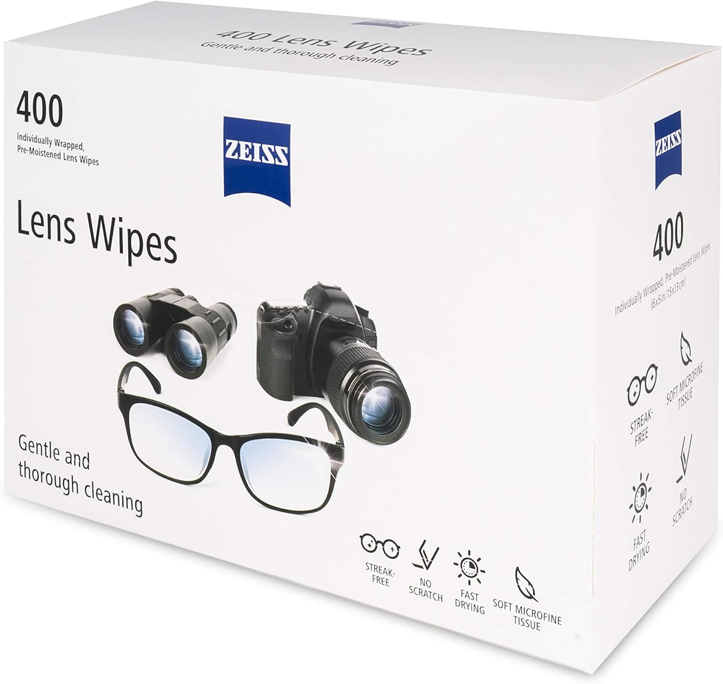 ZEISS Pre-Moistened Glasses Wipes | Lenses Cleaner

