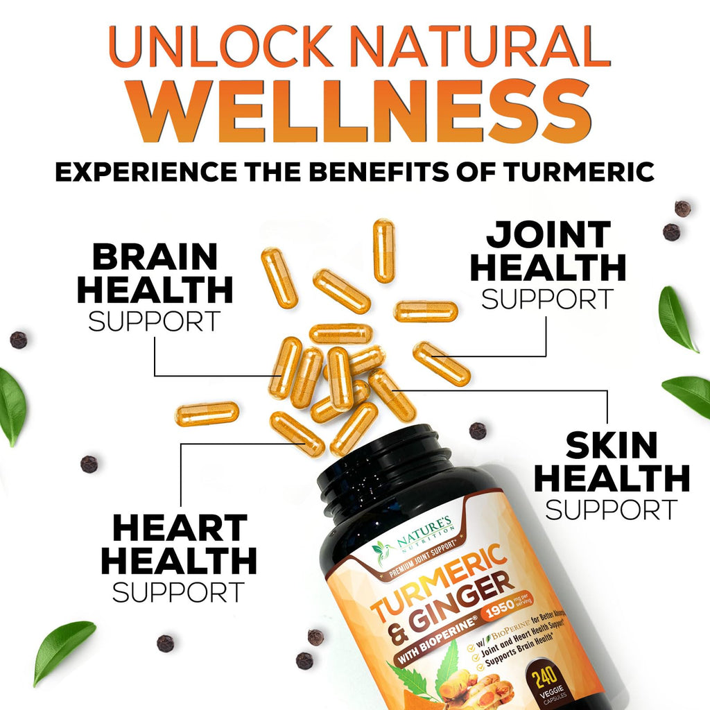 Turmeric Curcumin Supplement with Ginger & BioPerine

