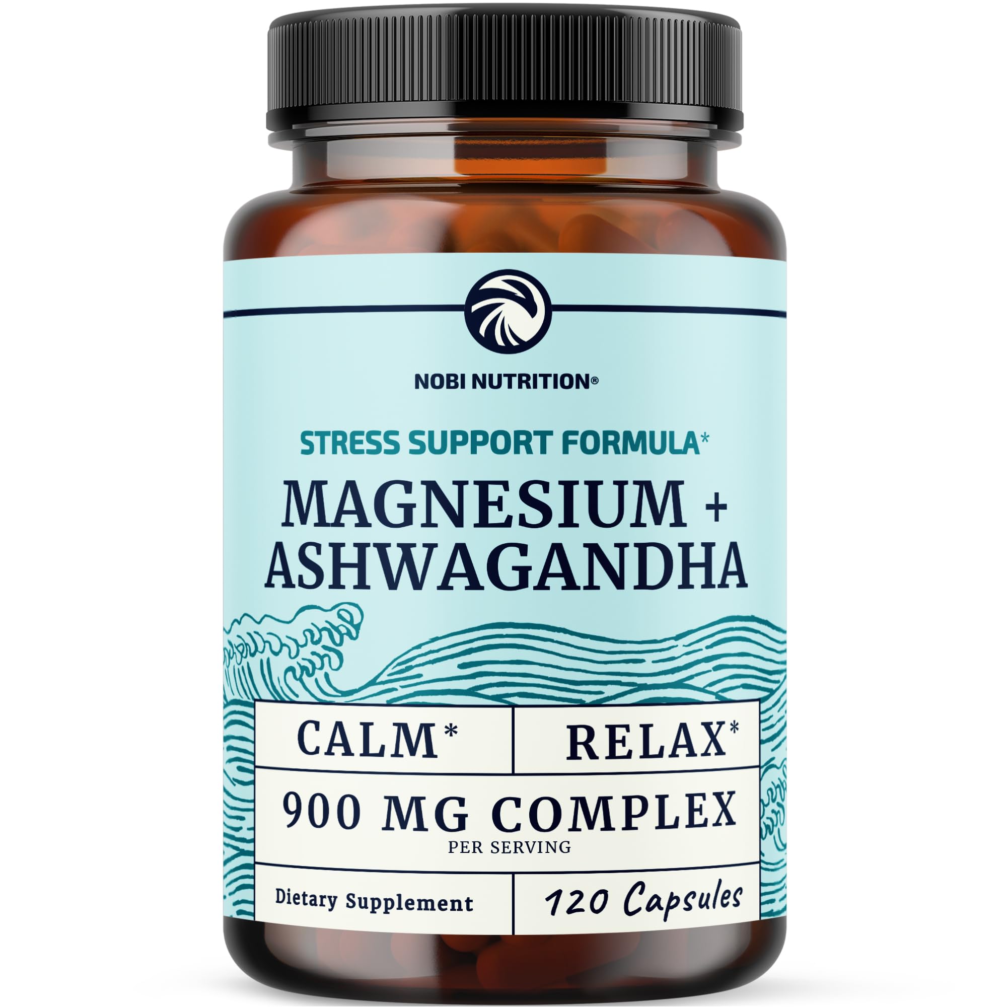 Magnesium Ashwagandha Supplement for Relaxation & Sleep


