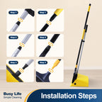 Yocada Broom and Dustpan Set | Indoor Outdoor Cleaning

