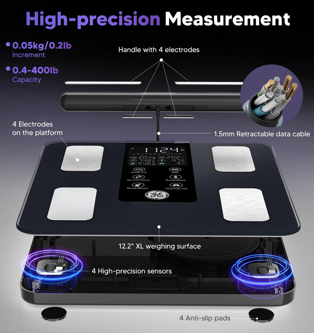 GE 8-Electrode Smart Scale with Bluetooth | Body Composition

