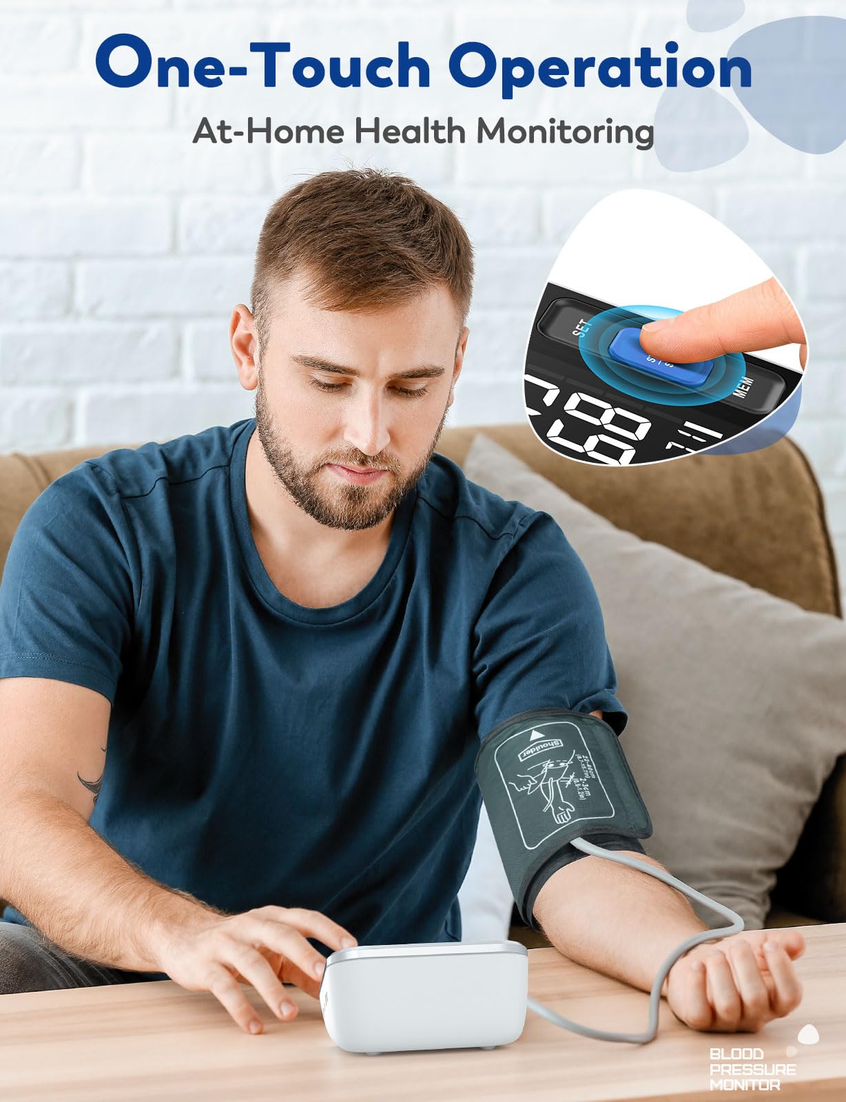Blood Pressure Monitor for Home Use AI BP HR

