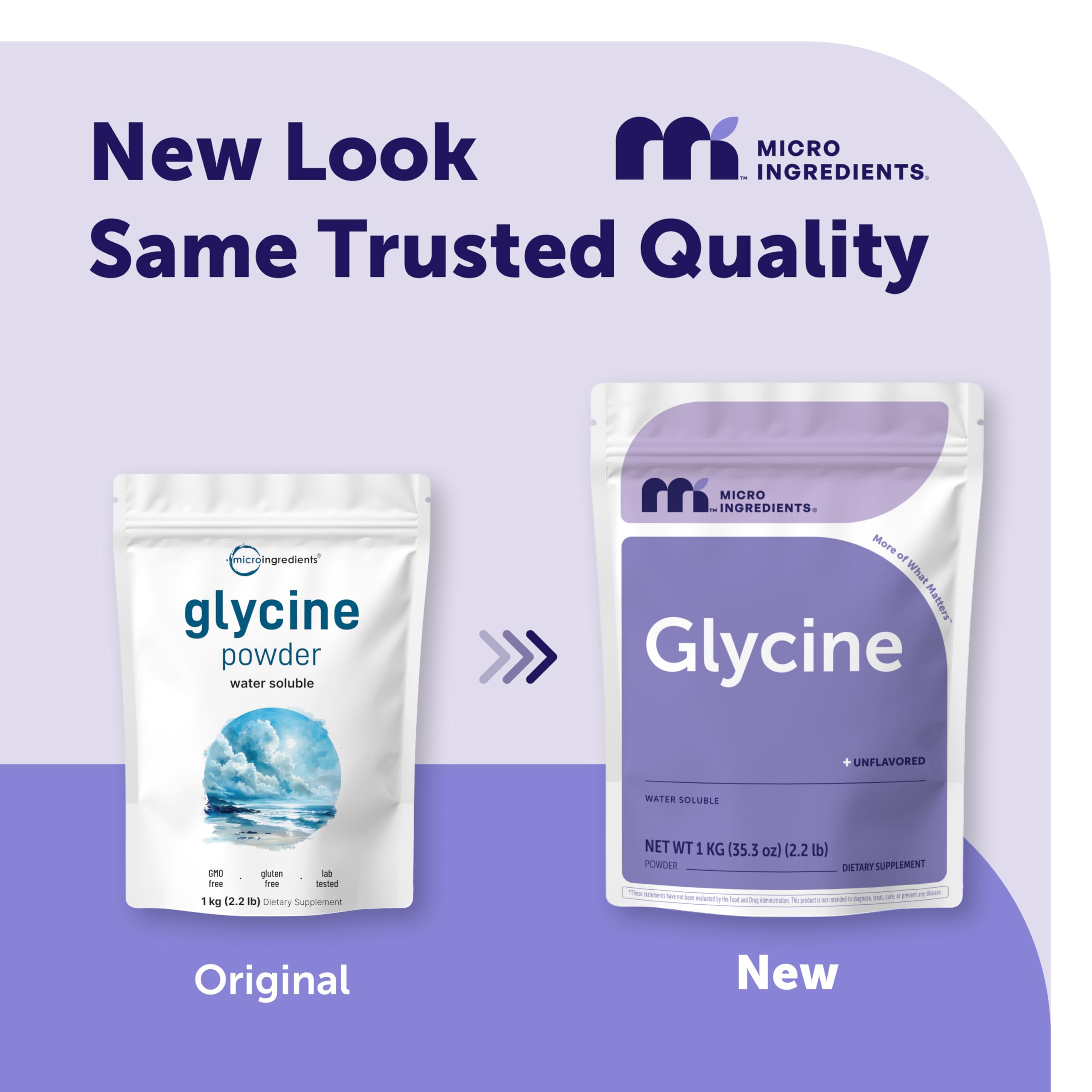 Micro Ingredients Glycine Powder 1000 mg per Serving

