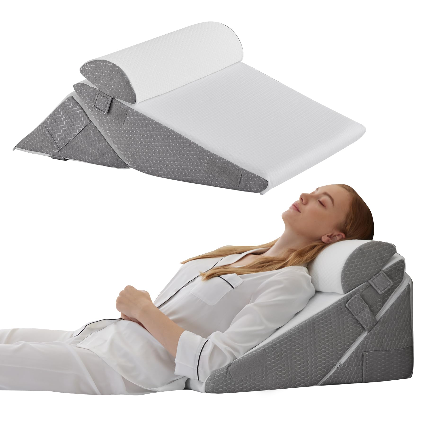 Bedluxe Wedge Pillow Set - Adjustable Orthopedic Wedges


