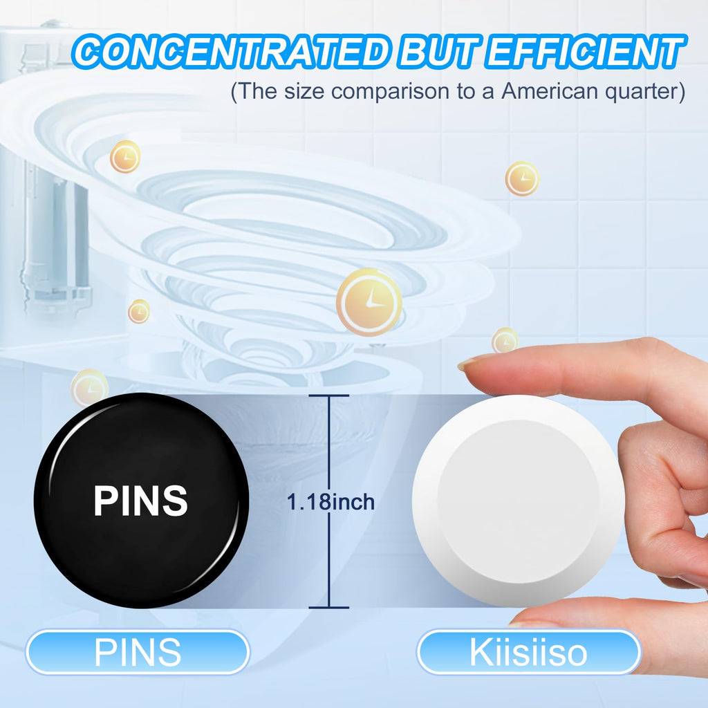 KIISIISO Toilet Bowl Cleaner Tablets | Hands-Free Cleaning

