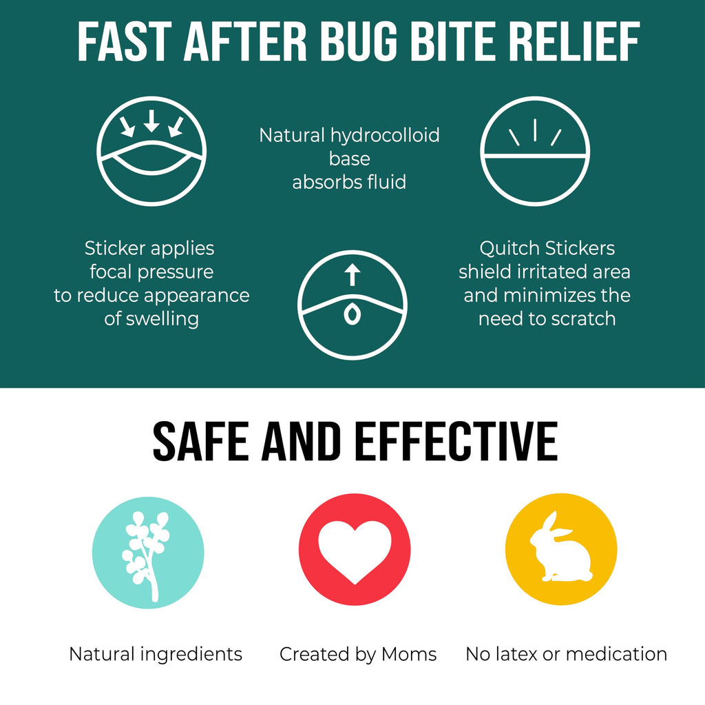 Quitch Natural Bug Bite Patches for Kids

