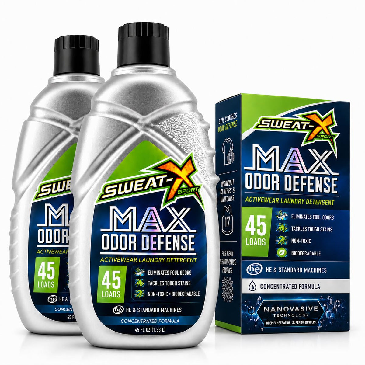 SWEAT X Laundry Detergent for Activewear, Sensitive Skin