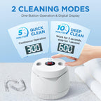 Dental Ultrasonic Retainer Cleaner Machine 45kHz 200 mL Tank

