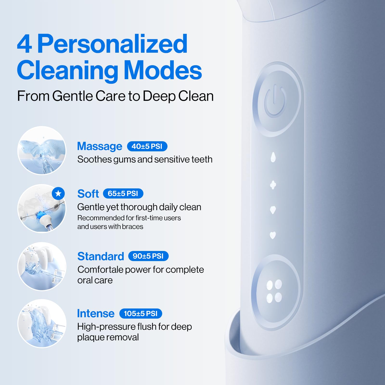 usmile C10 Portable Water Flosser for Travel - 4 Modes

