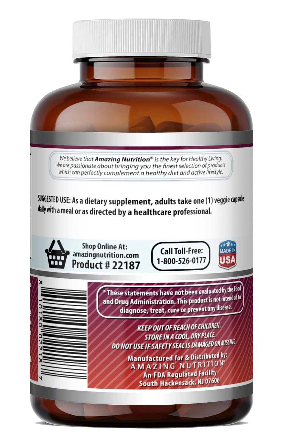 Quercetin 500 mg Veggie Capsule | Amazing Formulas

