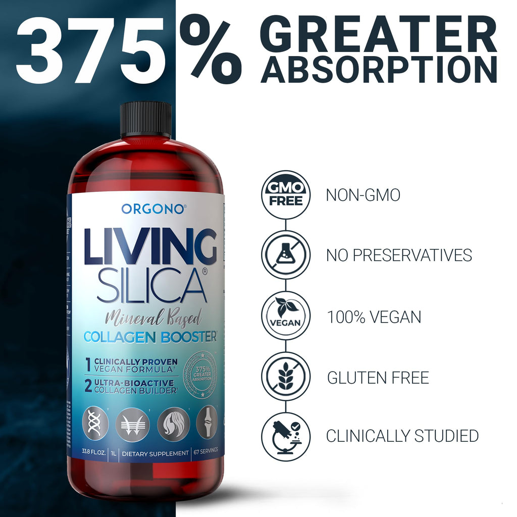 ORGONO Living Silica Collagen Booster - Vegan Mineral-Based


