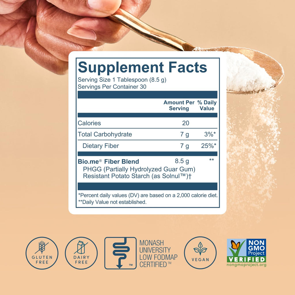 Bio.me Prebiotic Fiber Powder for Digestive Health

