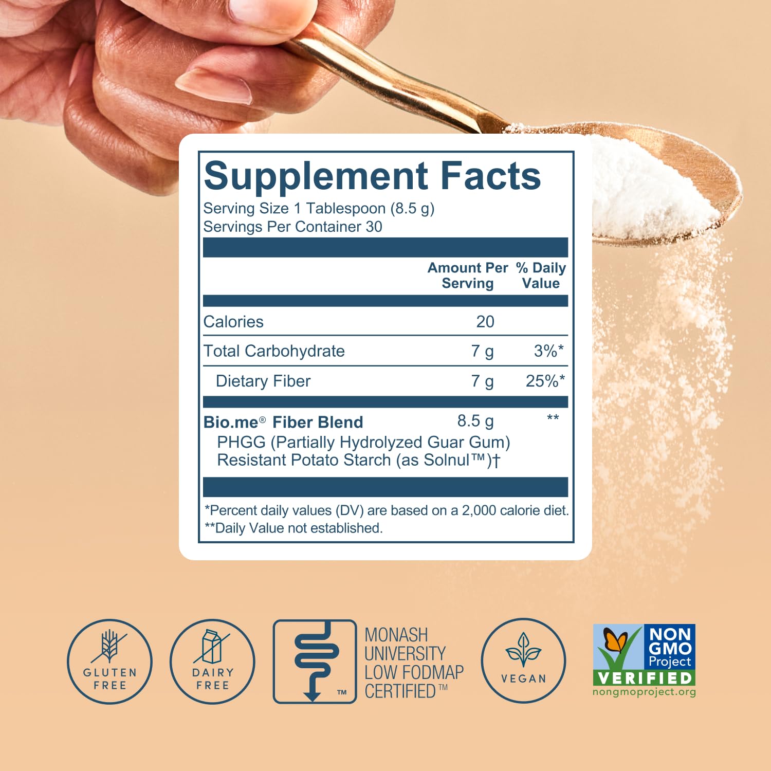 Bio.me Prebiotic Fiber Powder for Digestive Health

