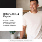 THORNE Betaine HCl & Pepsin Digestive Enzyme Supplement

