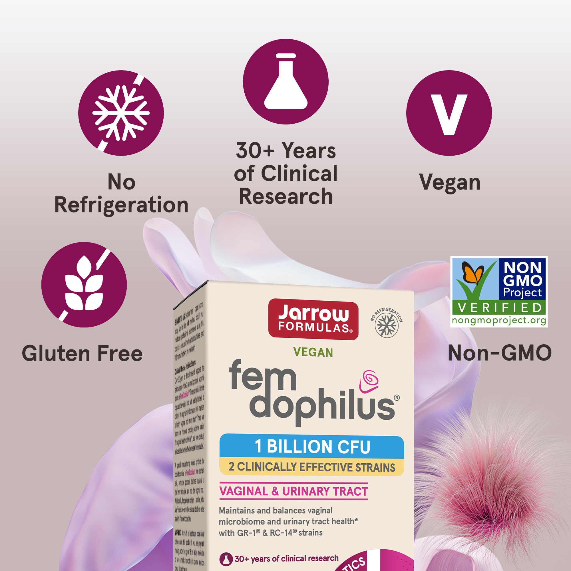 Jarrow Formulas Fem-Dophilus Vaginal Probiotics for Women

