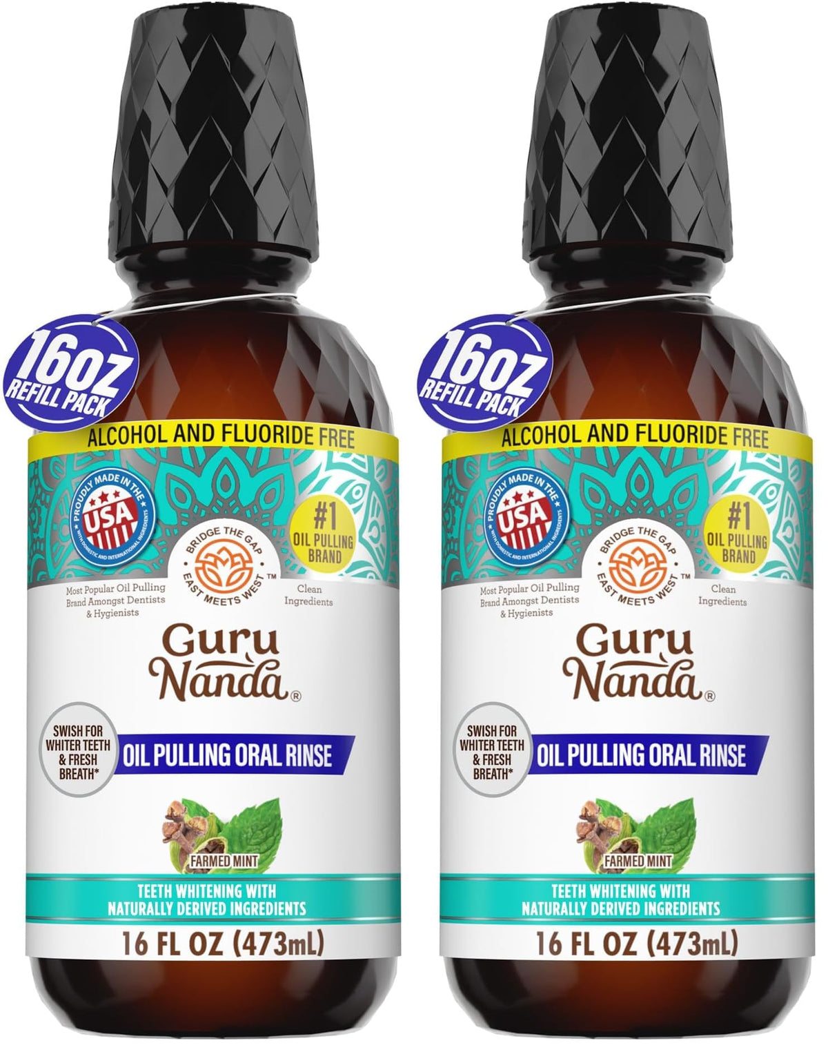 GuruNanda CocoMint Oil Pulling Mouthwash