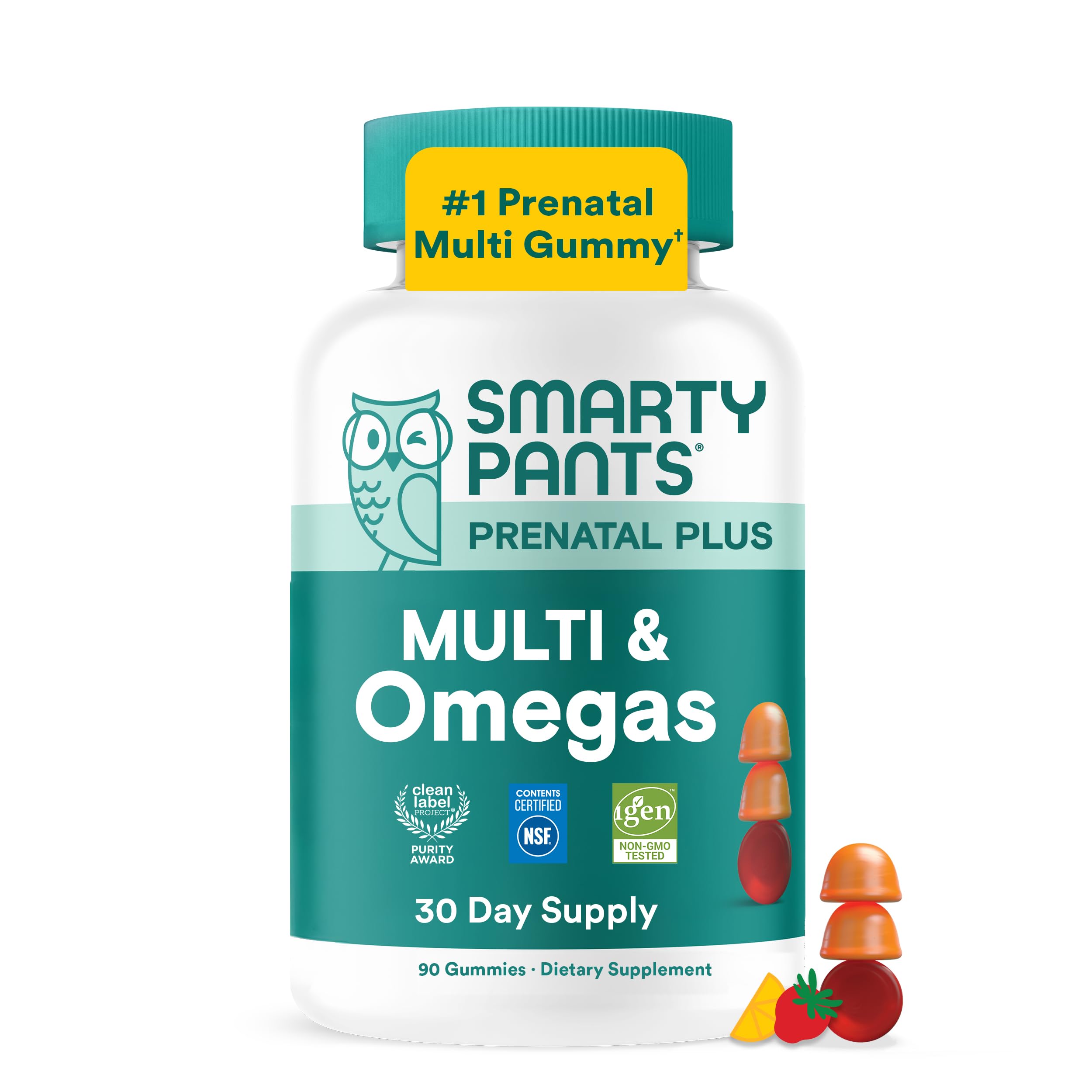 SmartyPants Prenatal Gummies with Omega-3 DHA/EPA

