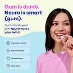 Neuro Memory & Focus Gum | Caffeine-Free Nootropic


