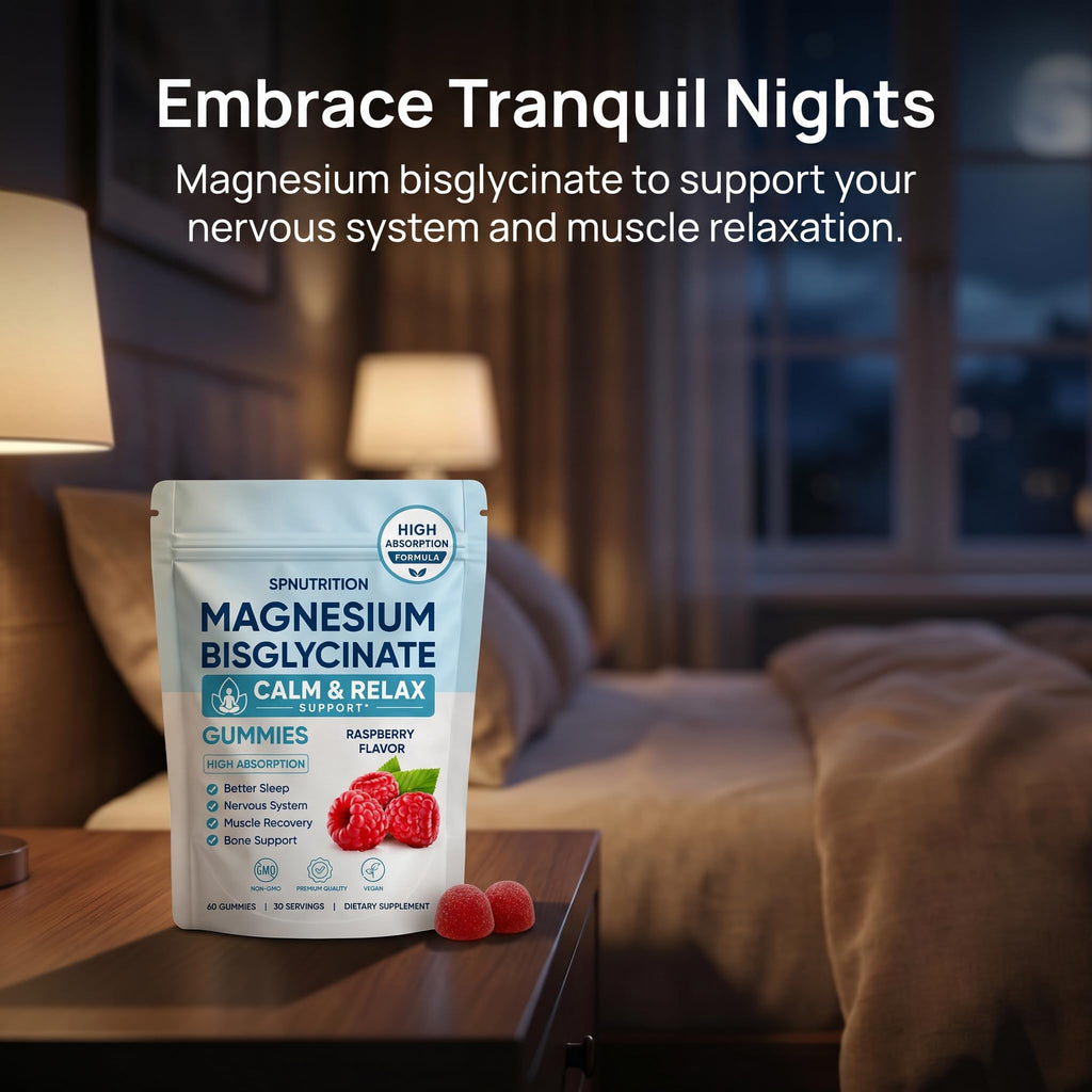Magnesium Bisglycinate Gummies for Relaxation | Vegan

