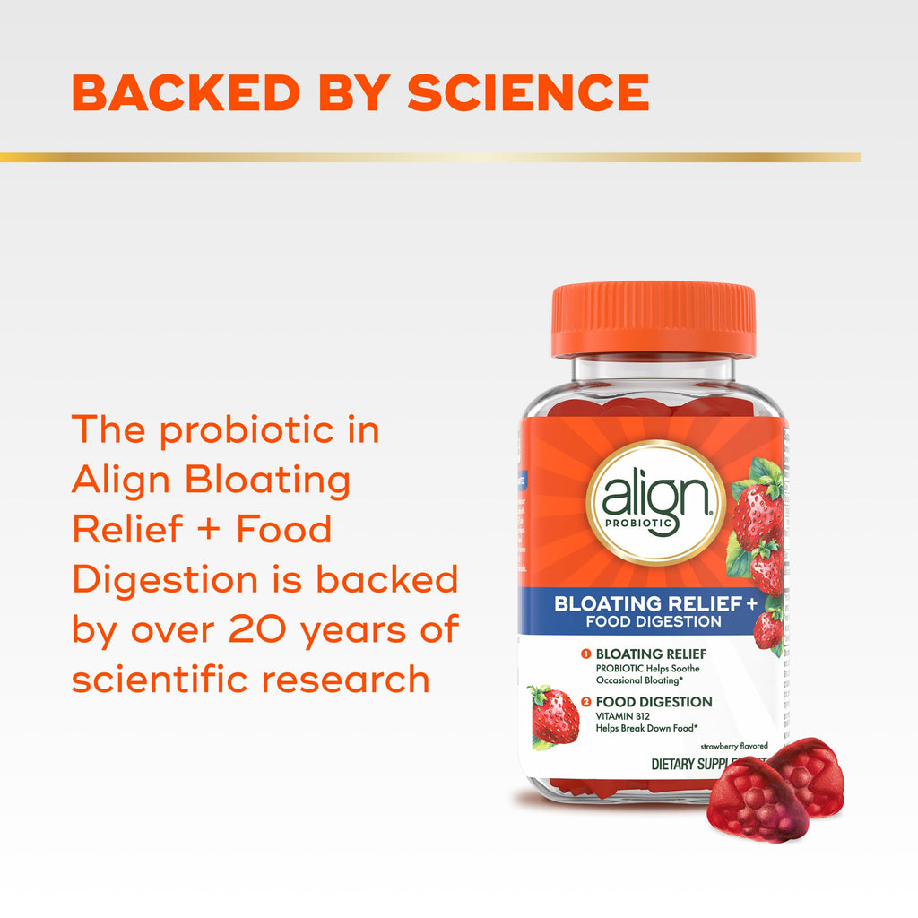 Align Probiotic Bloating Relief Gummies for Digestive Health

