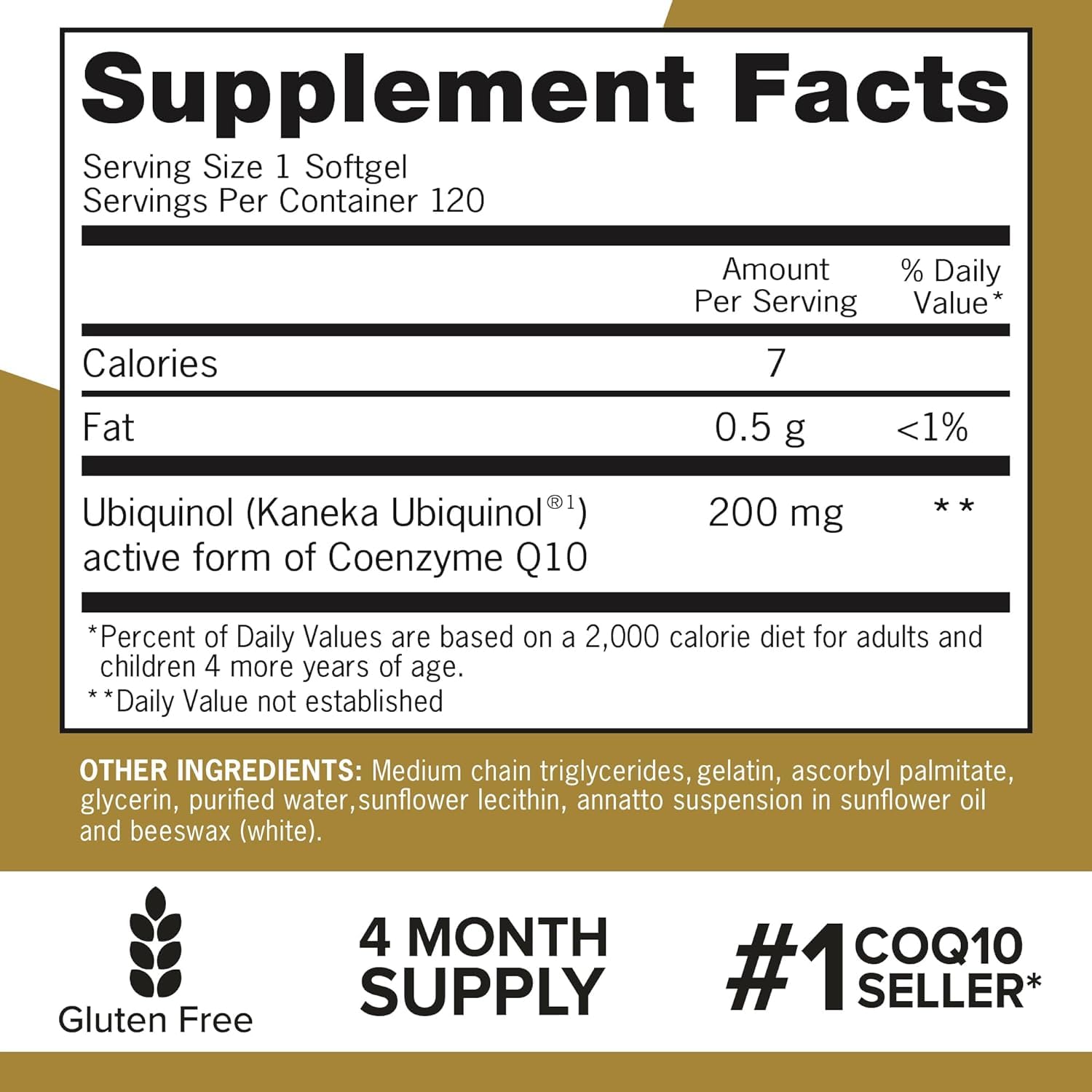 Qunol Ubiquinol CoQ10 Softgels 200 mg

