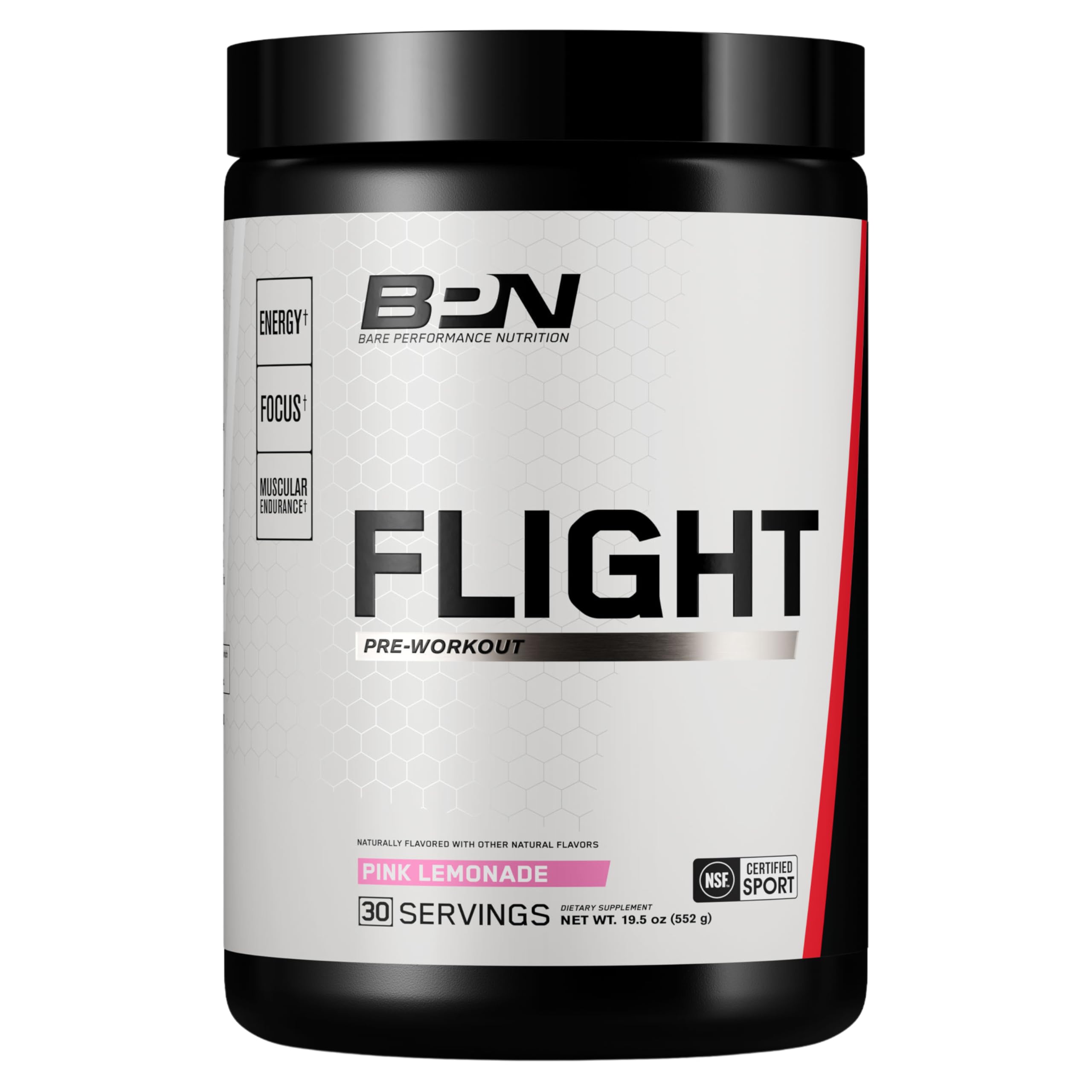 Flight Pre Workout Supplement by BARE | Energy & Focus

