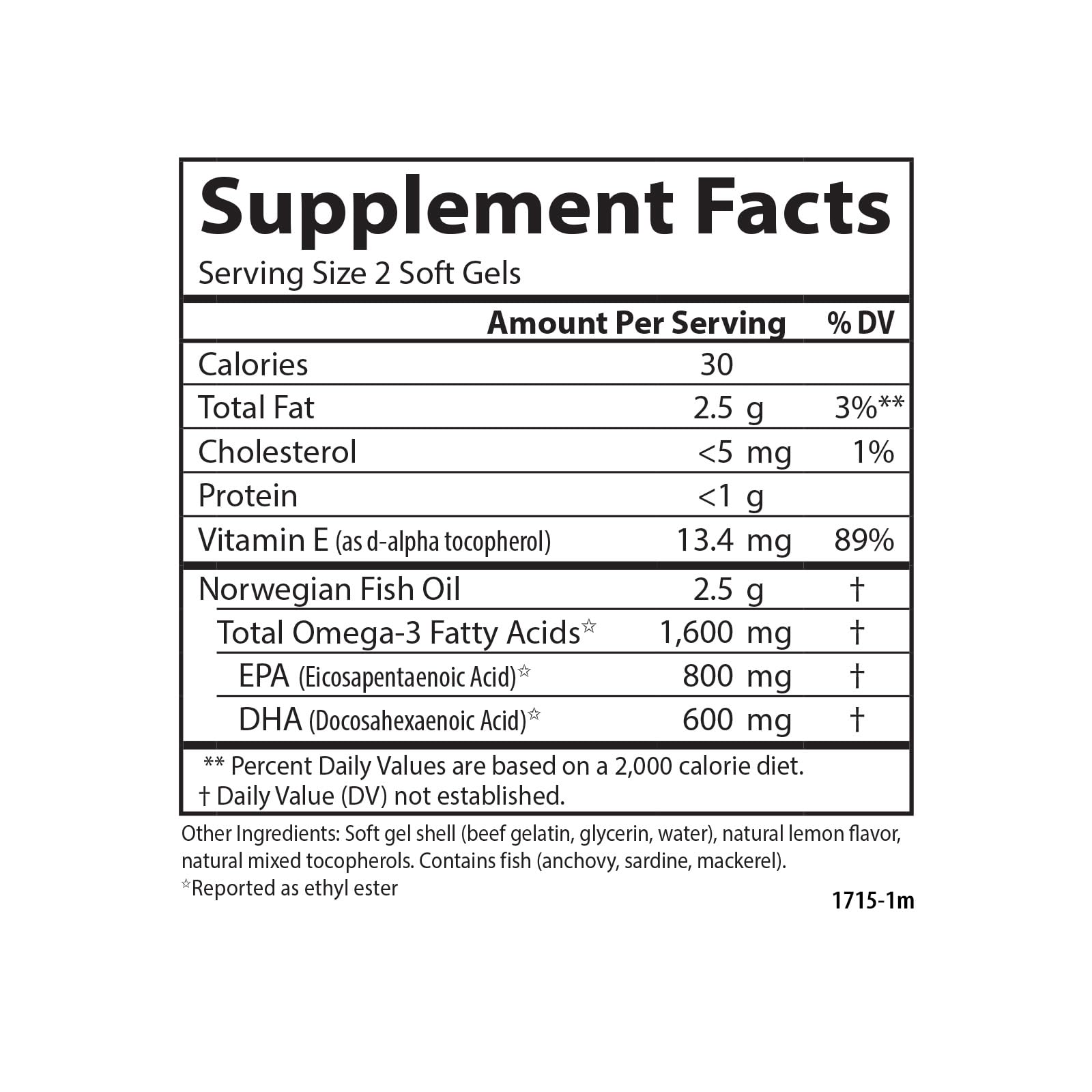 Carlson Elite Omega-3 Gems 1600 mg | Norwegian Fish Oil

