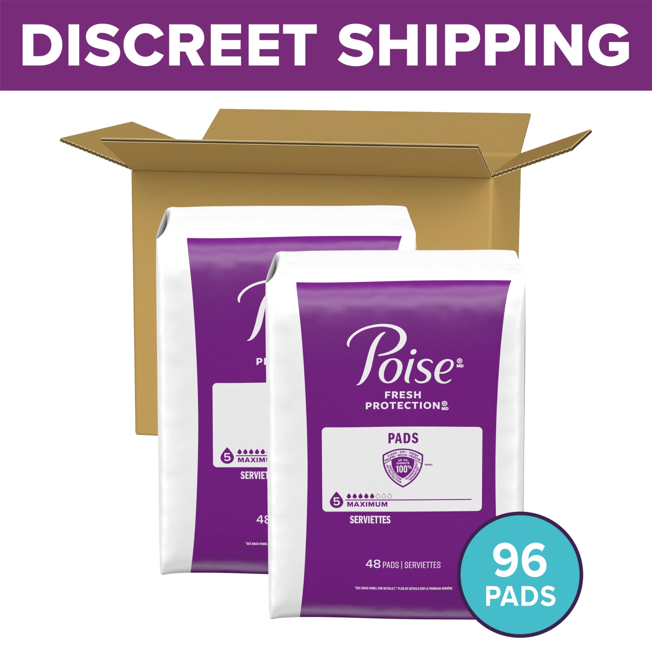 Poise Incontinence Pads for Bladder Leaks | Odor Control

