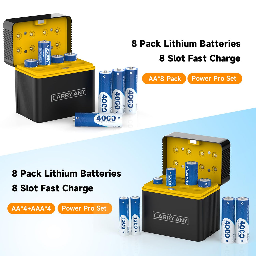 Carry Any Rechargeable Lithium Batteries with Smart USB-C Charger

