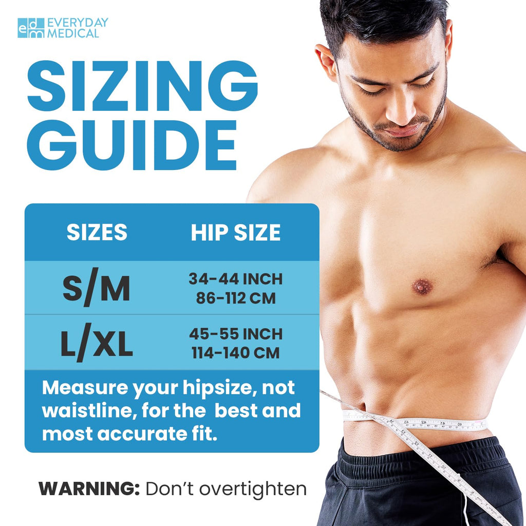 Everyday Medical Inguinal Hernia Belt - Adjustable Groin Truss

