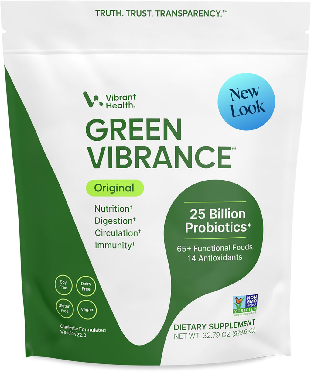 Vibrant Health Green Vibrance Plant-Based Superfood Powder