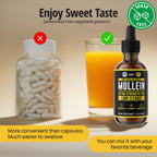 Herbify Mullein Drops Lung Cleanse | Respiratory Support

