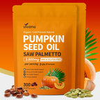 VivoNu Pumpkin Seed Oil with Saw Palmetto Capsules for Prostate Support