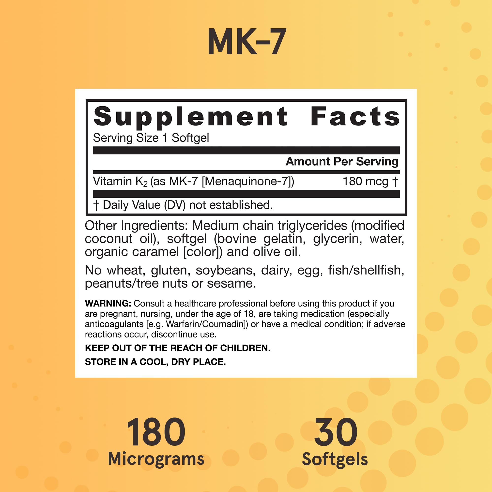 Jarrow Formulas MK-7 Vitamin K2 Softgels for Bone & Heart

