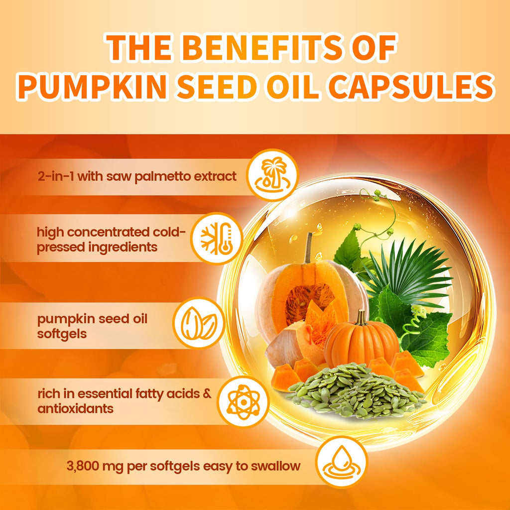 VivoNu Pumpkin Seed Oil with Saw Palmetto for Prostate

